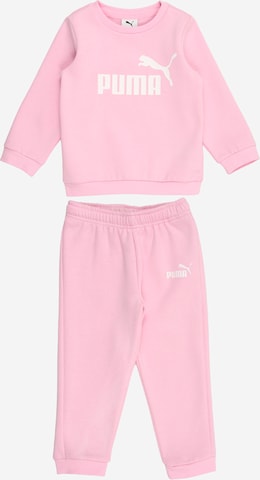 PUMA Jogginganzug 'Essentials' in Pink: Vorderseite