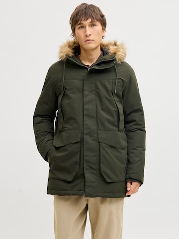 JACK & JONES Vinterparka 'JJCAMP' i grøn: forside