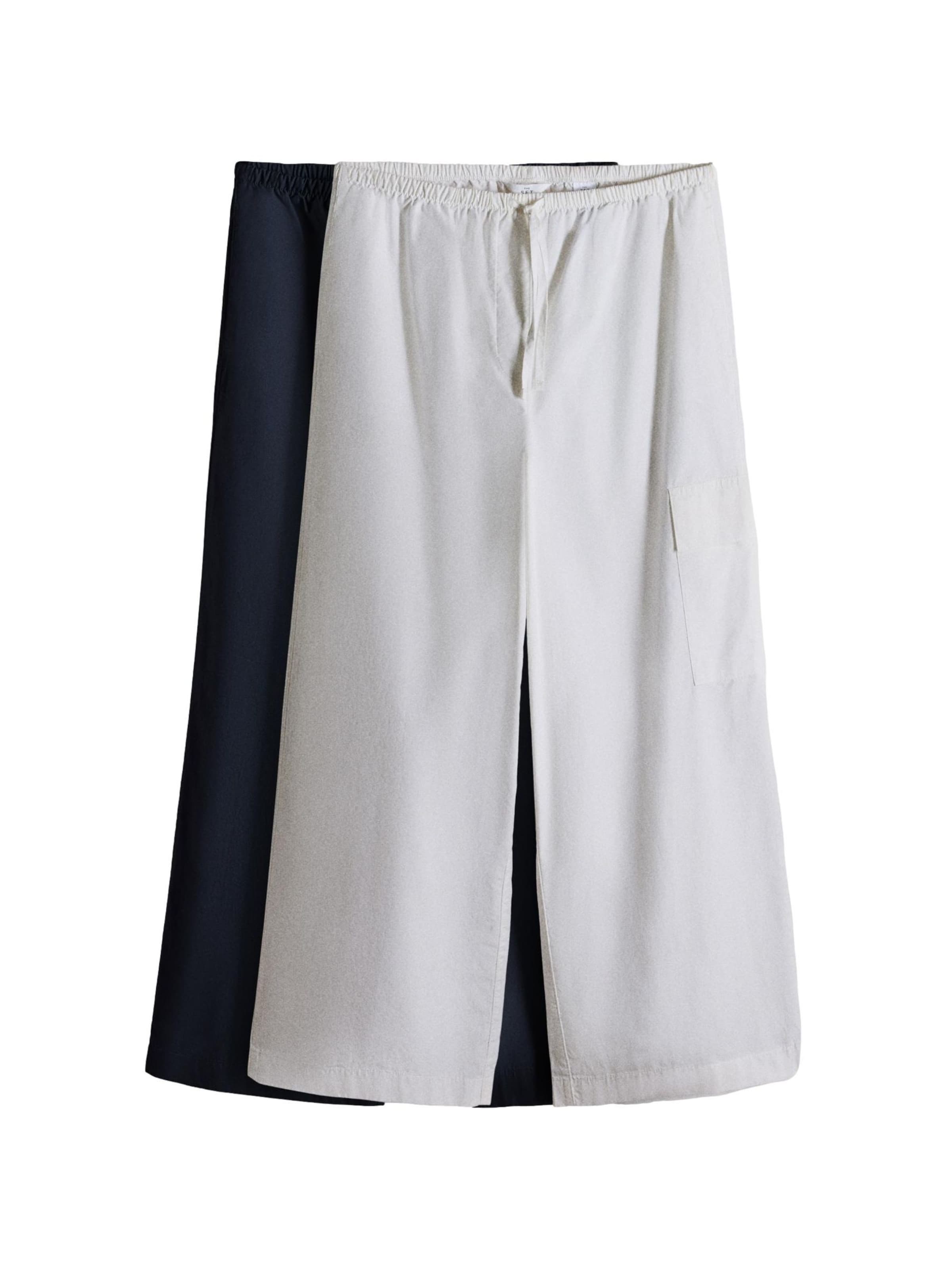 The Set - Pierna ancha Pantalón en azul: frente