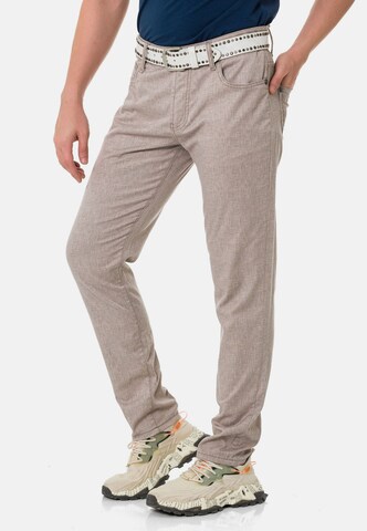 CIPO & BAXX Slim fit Trousers in Beige