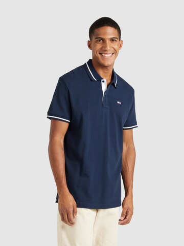 Tommy Jeans Poloshirt in Blau: Vorderseite