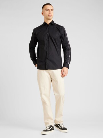 HUGO Regular fit Button Up Shirt 'Verdon' in Black