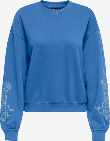 ONLYSweater majica 'ONLBROOKE' - plava boja: prednji dio