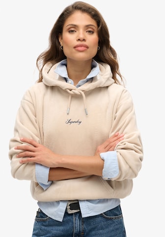 Bluză de molton de la Superdry pe bej: față