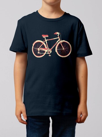 watabout.kids Shirt ' Red Bike ' in Blauw: voorkant
