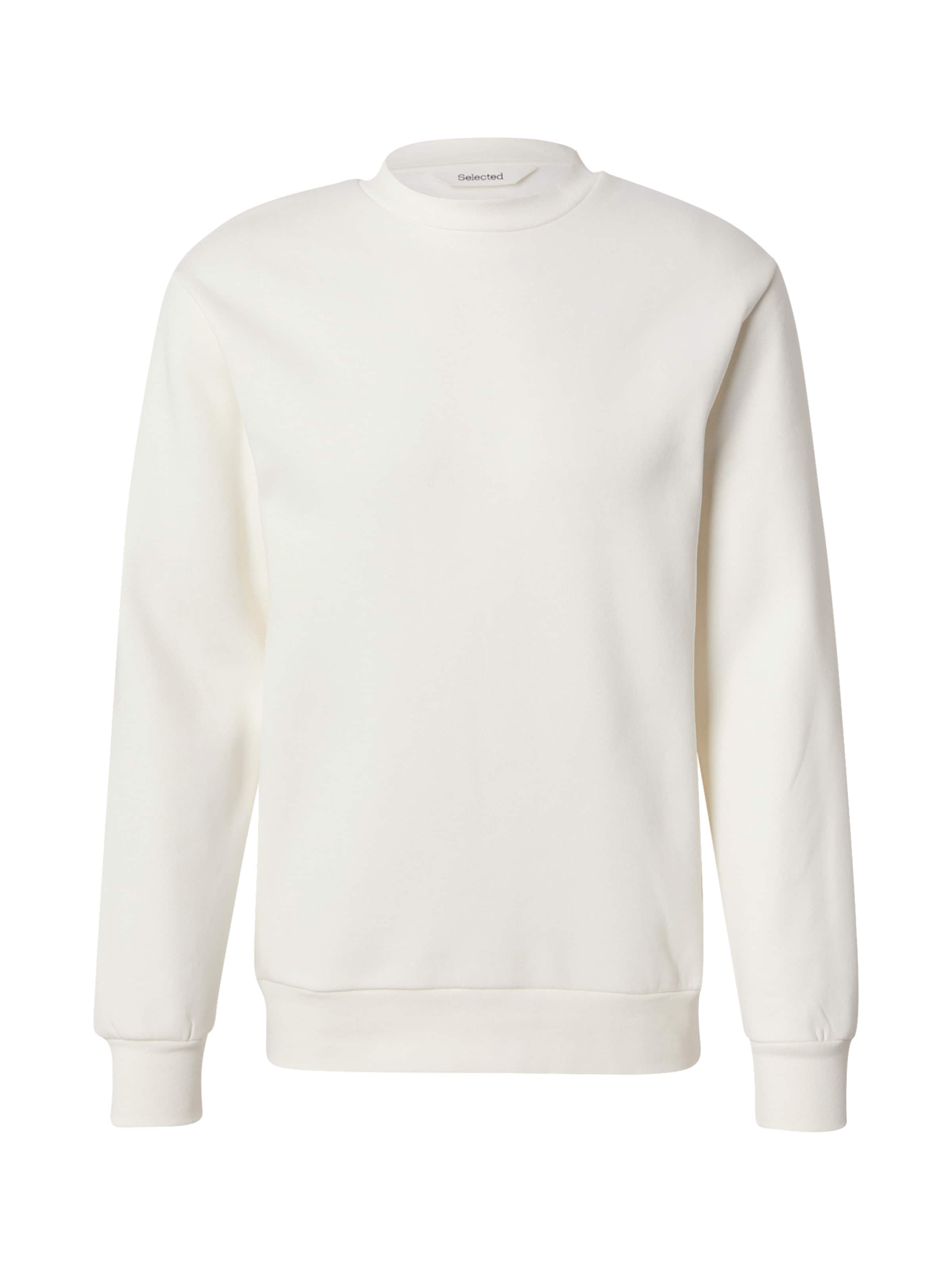 SELECTED Μπλούζα φούτερ 'SLHDAN' σε μπεζ: μπροστά