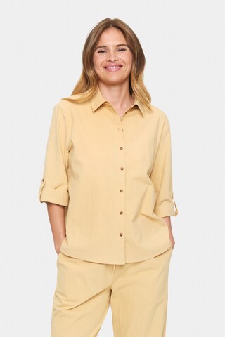 SAINT TROPEZ Bluse 'Zalinda' i beige: forside
