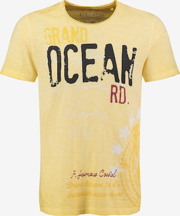 geltona Key Largo Marškinėliai 'KLOcean': priekis