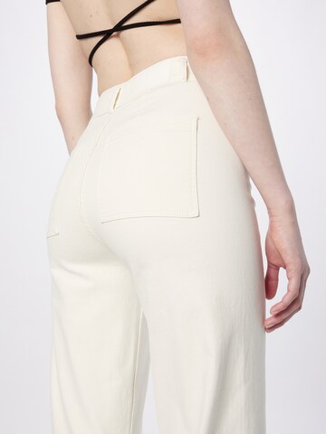 Tally Weijl Wide Leg Jeans in Beige