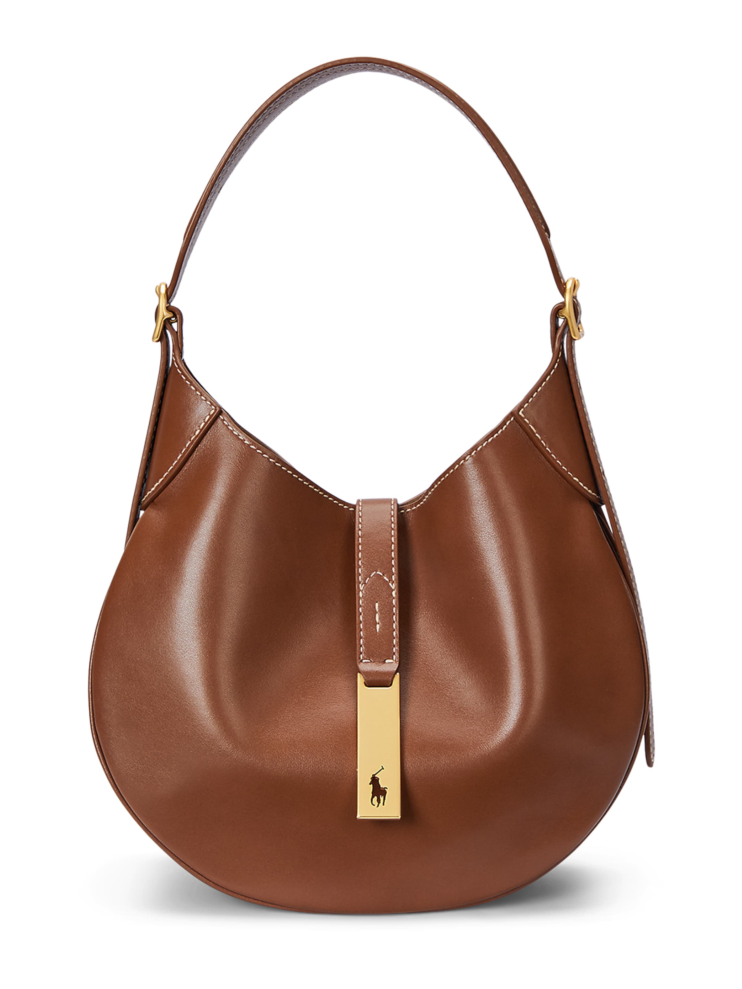 Polo Ralph Lauren Τσάντα ώμου σε καφέ: μπροστά