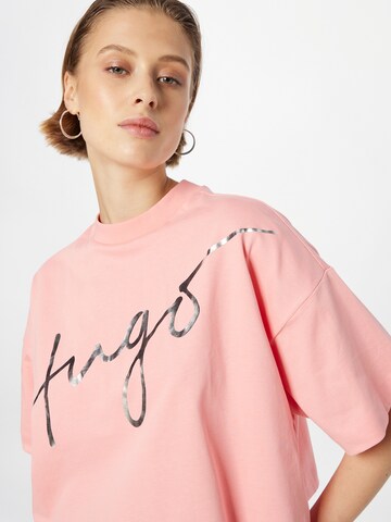 HUGO Red - Camiseta en rosa