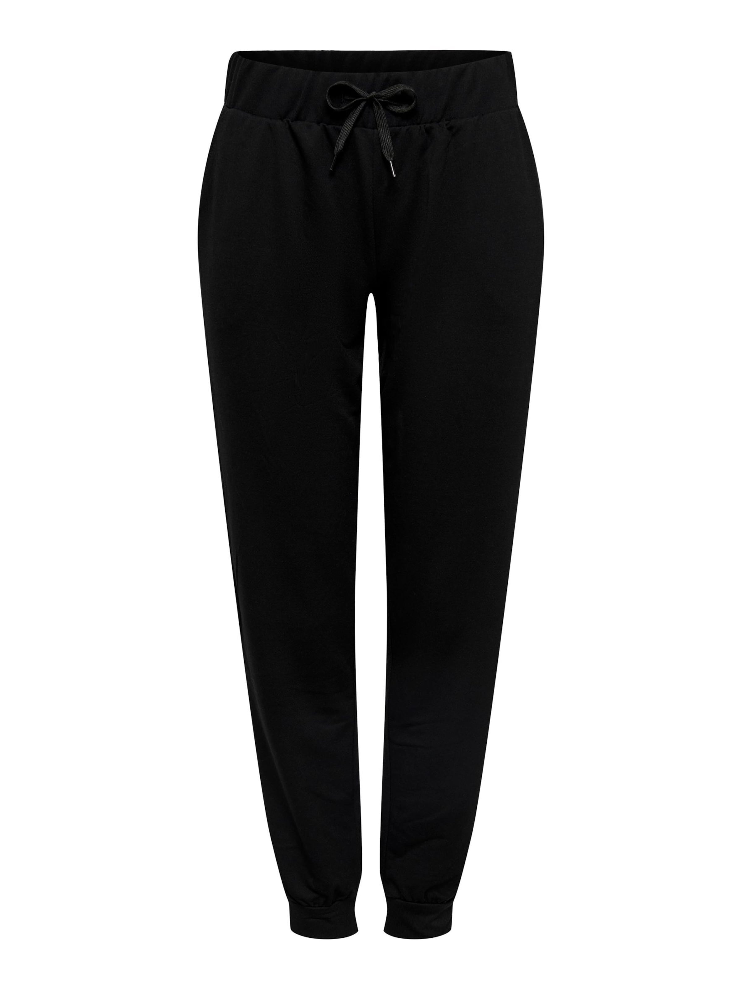 juoda ONLY PLAY Siaurėjantis Sportinės kelnės: priekis