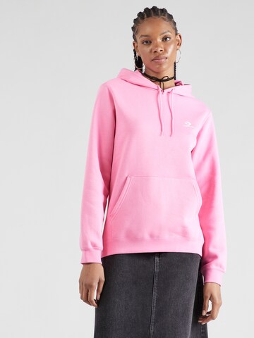 Sweat-shirt CONVERSE en rose : devant