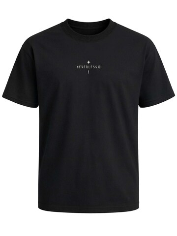 Neverless Shirt 'Kompass Outdoor'‌‌‌‌ in Schwarz: Vorderseite