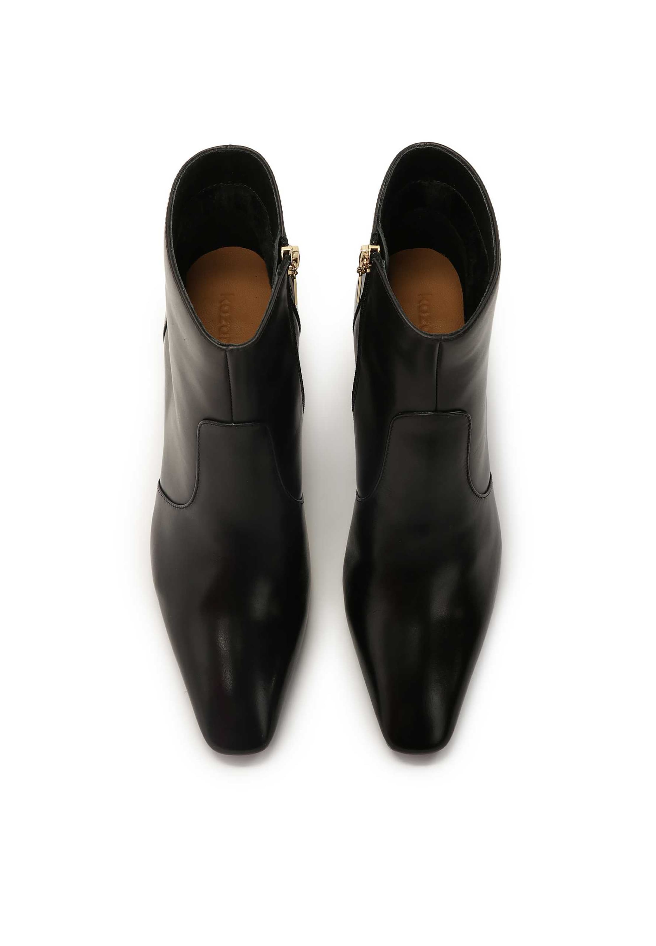 Kazar Botki po kostki w kolorze czarny