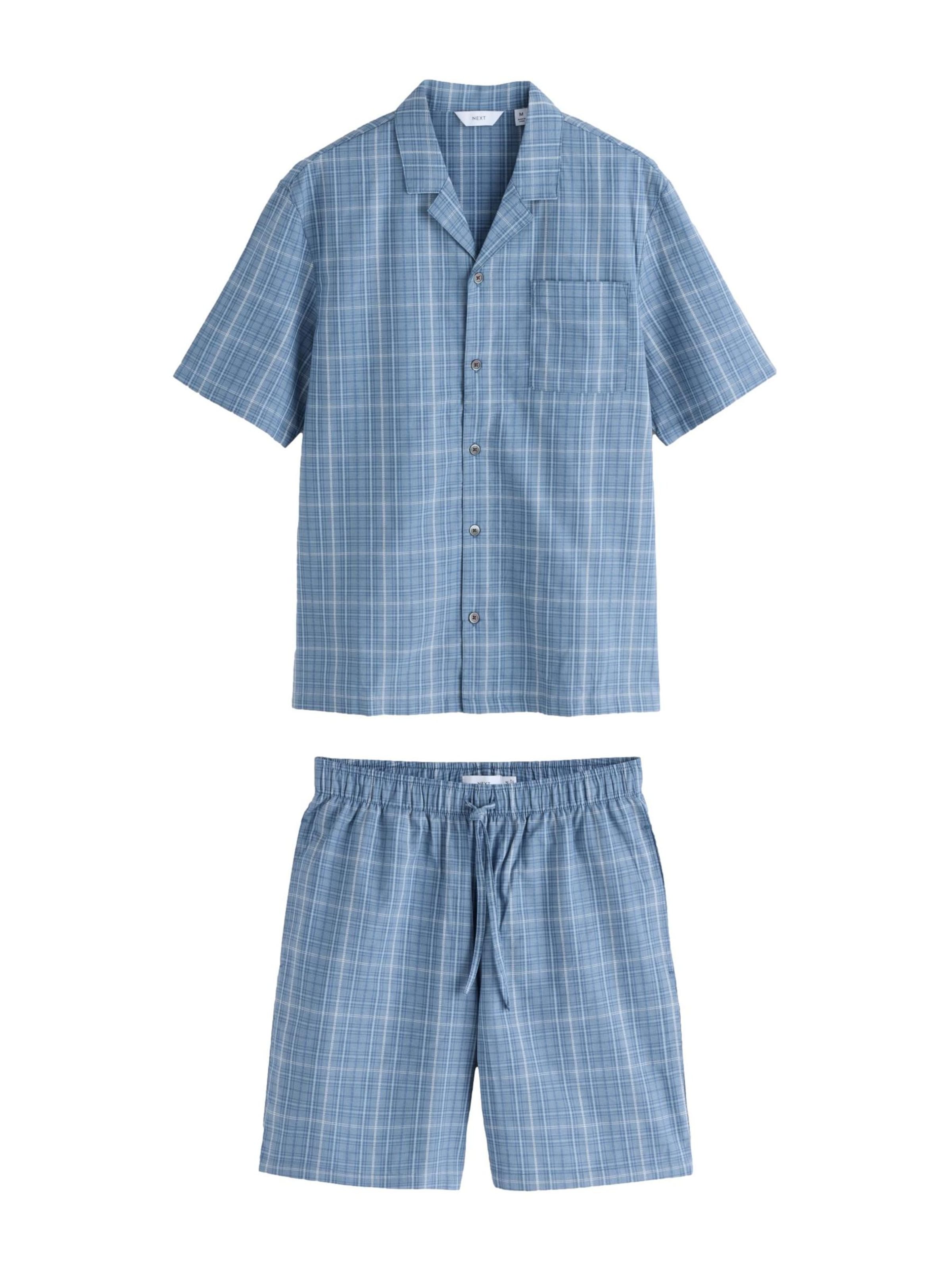 Next Pyjamas kort i blå: forside