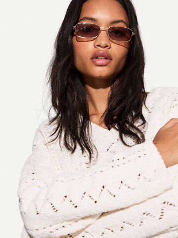 Lunettes de soleil Bershka en or