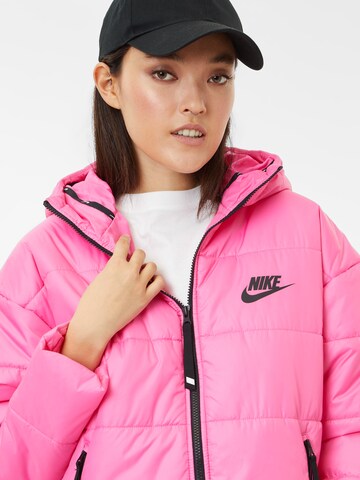 Palton de primăvară-toamnă de la Nike Sportswear pe roz