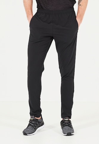 ENDURANCE Tapered Workout Pants 'Thule Activ' in Black: front