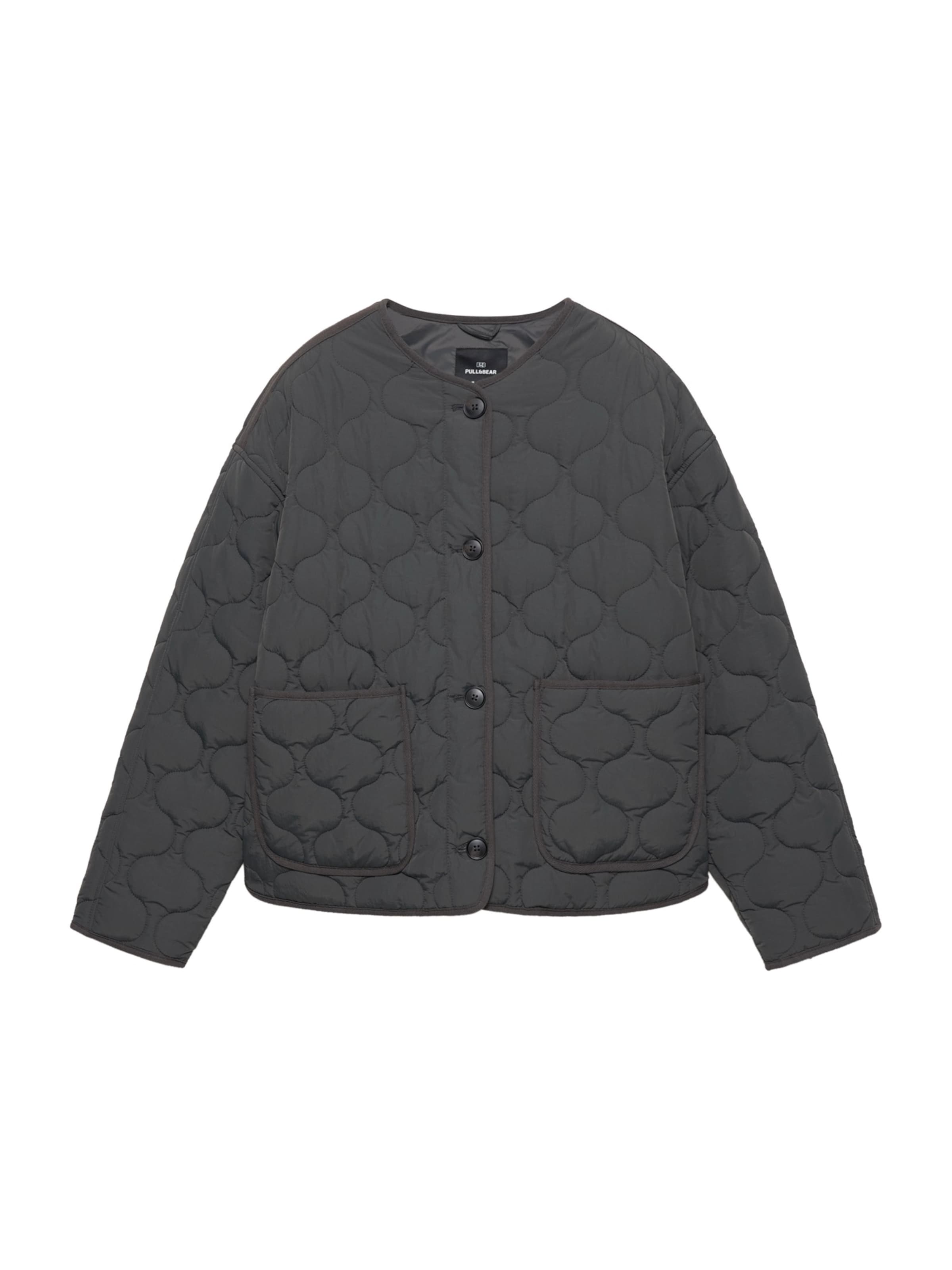 Pull&Bear Tussenjas in de kleur Donkergrijs, Productweergave