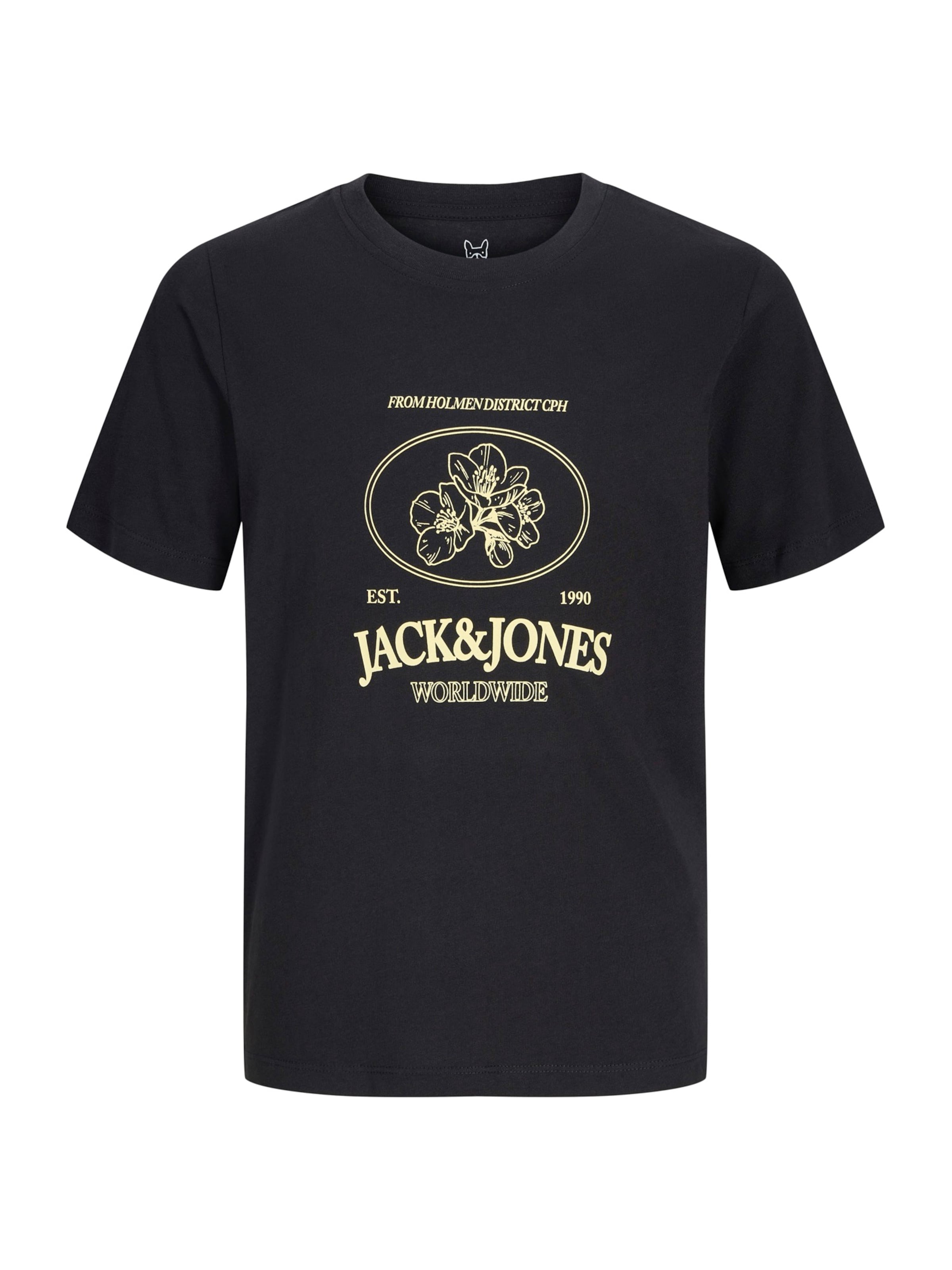 Tricou 'JORNANTUCKET' de la Jack & Jones Junior pe negru: față
