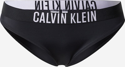 Slip costum de baie Calvin Klein Swimwear pe negru / alb, Vizualizare produs
