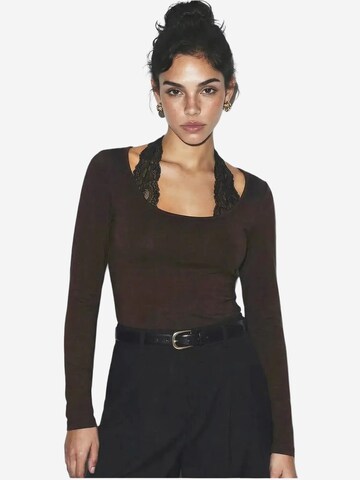 Bianco Lucci Blouse in Brown
