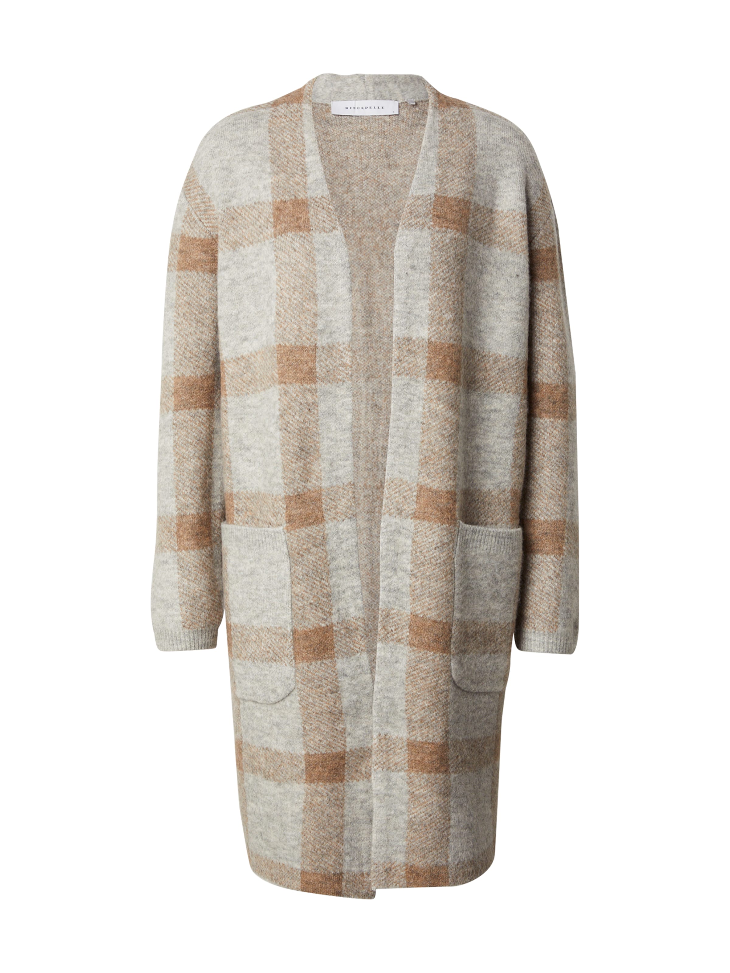 RINO & PELLE Knit cardigan 'Giulia' in Grey: front