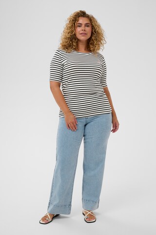 T-shirt 'Lia' KAFFE CURVE en blanc