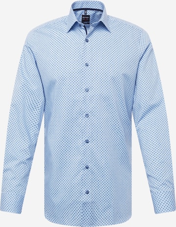 OLYMP - Ajuste regular Camisa 'Level 5' en azul: frente