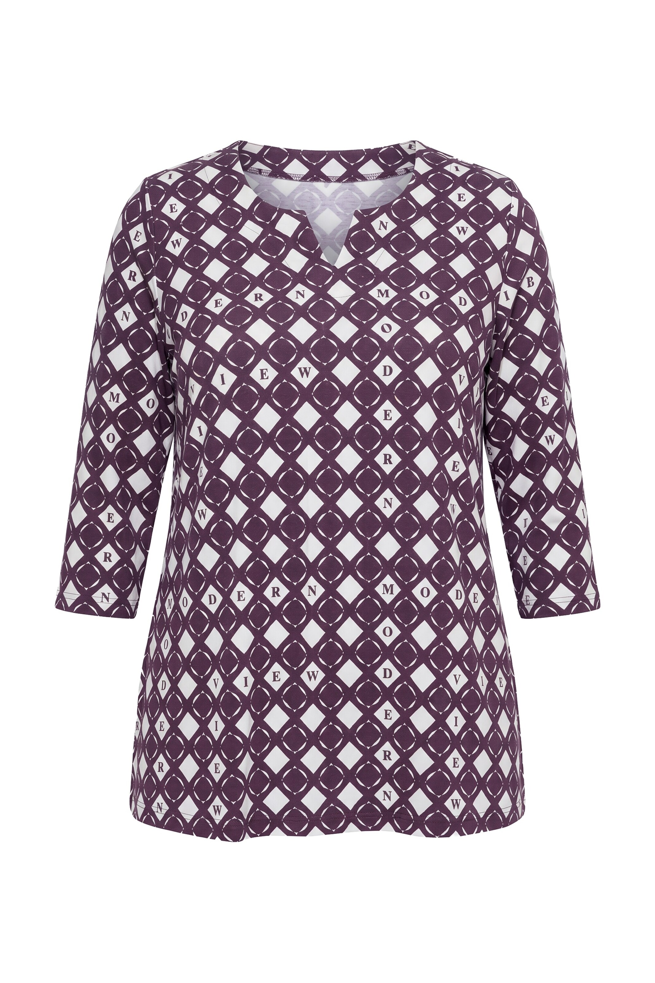 Ulla Popken Shirt in Lila: Vorderseite