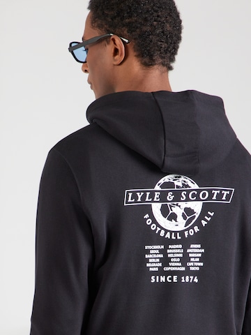 Lyle & Scott Sweatshirt  'Football World' in Schwarz