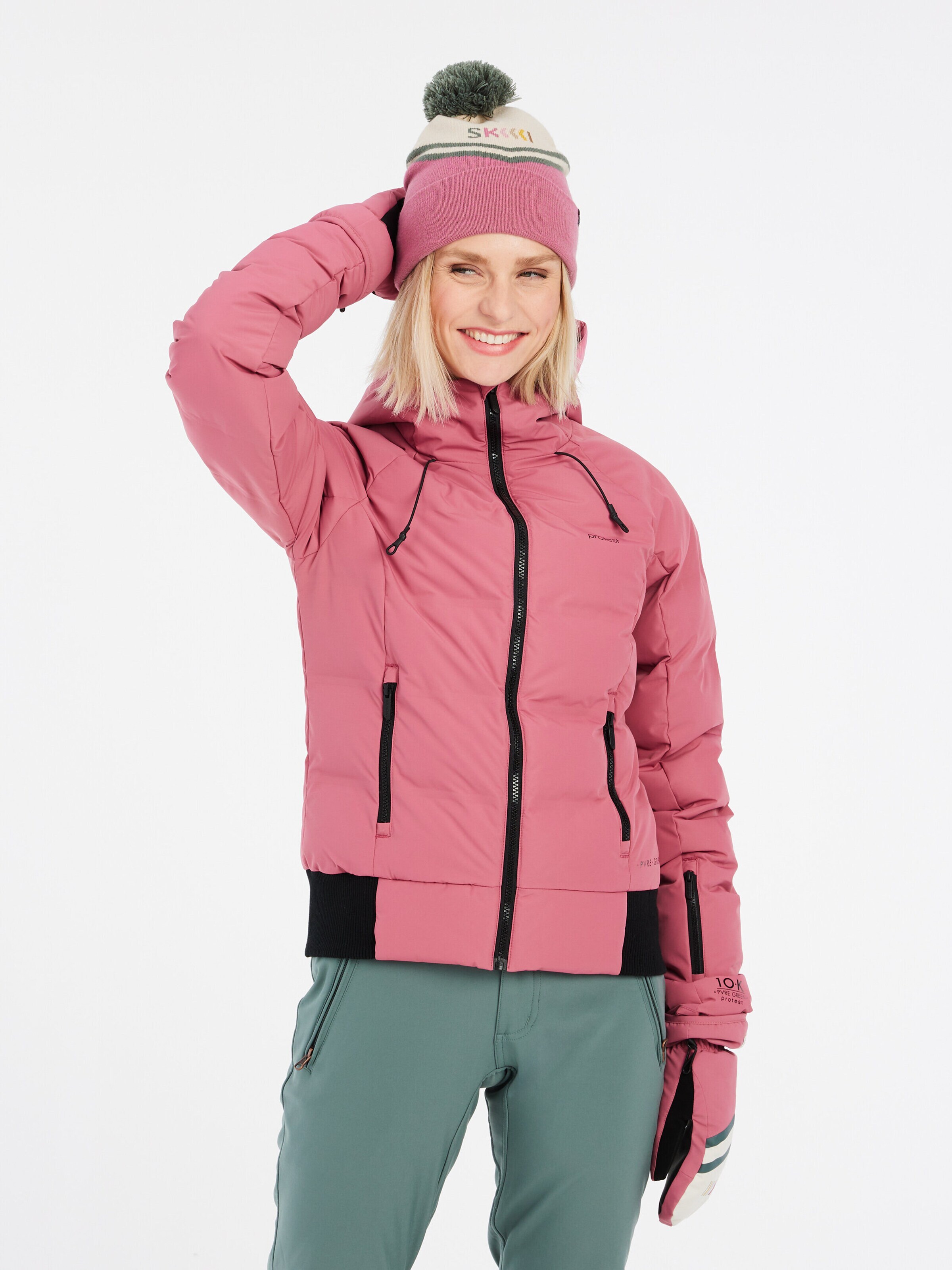 Veste de sport 'PRTALYSUMI' PROTEST en rose : devant