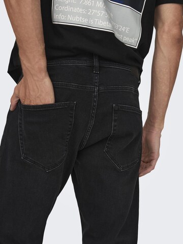 Only & Sons Regular Jeans 'Avi' in Schwarz