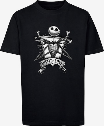 ABSOLUTE CULT T-Shirt 'Nightmare Before Christmas - Misfits Love' in Schwarz: predná strana