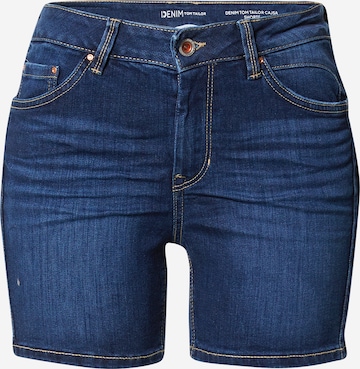 TOM TAILOR DENIM Shorts 'Cajsa' in Blau: predná strana