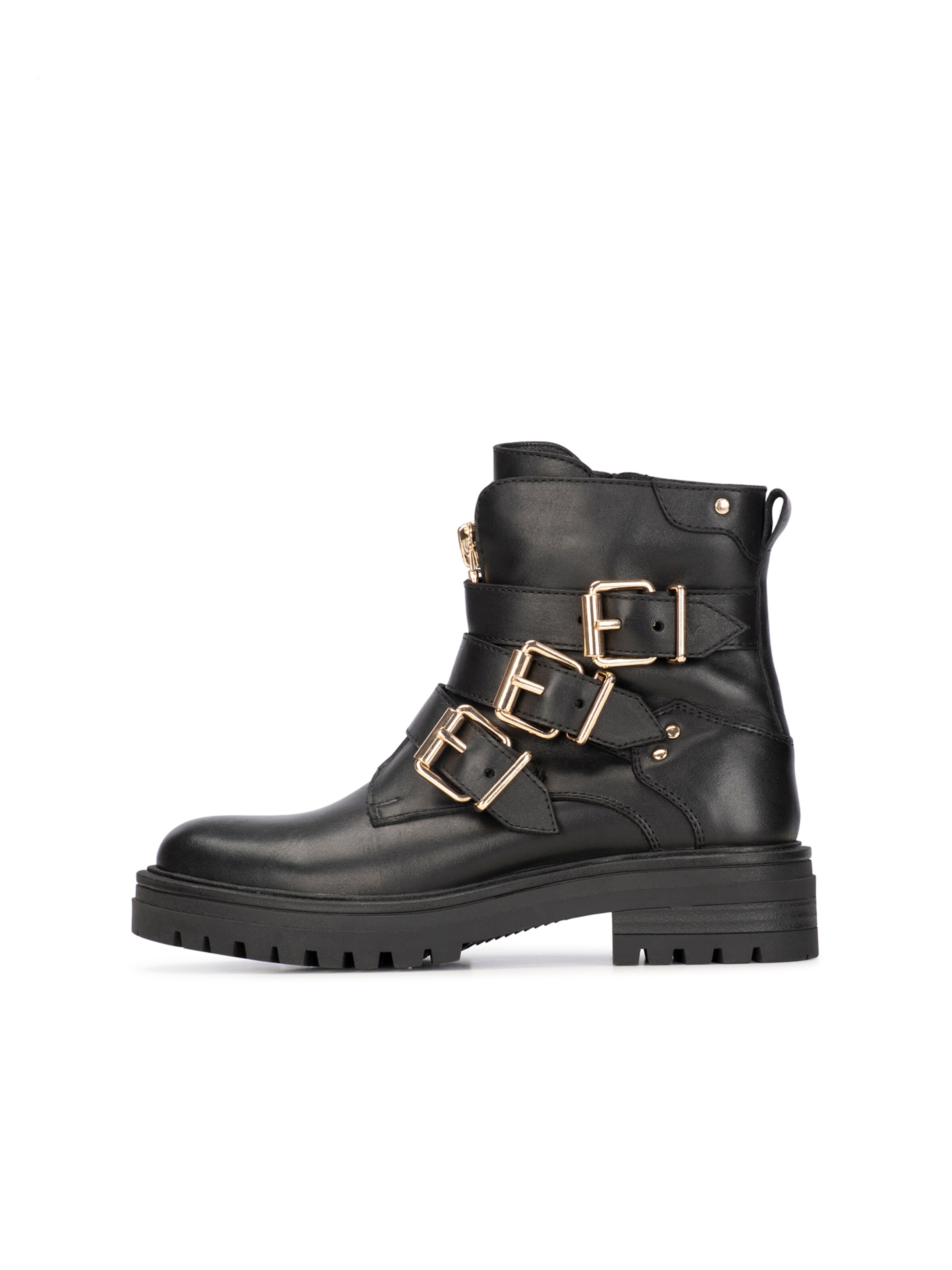 PS Poelman Boots 'Monk' in Black: front