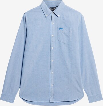 Coupe regular Chemise Superdry en bleu : devant