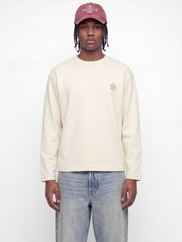 JACK & JONES - Sudadera en blanco: frente