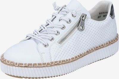 Rieker Platform trainers in Sand / Silver / White, Item view