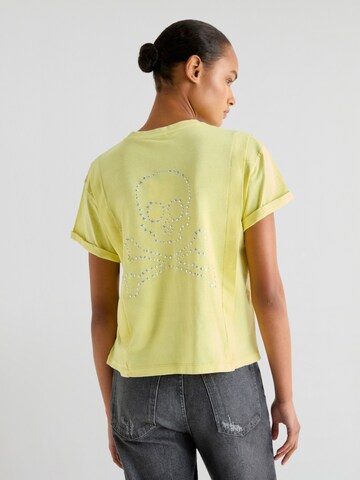 Scalpers Shirt 'Lapel Marble' in Yellow