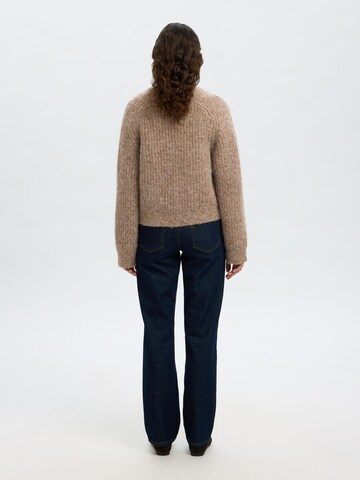 SELECTED Pullover i brun