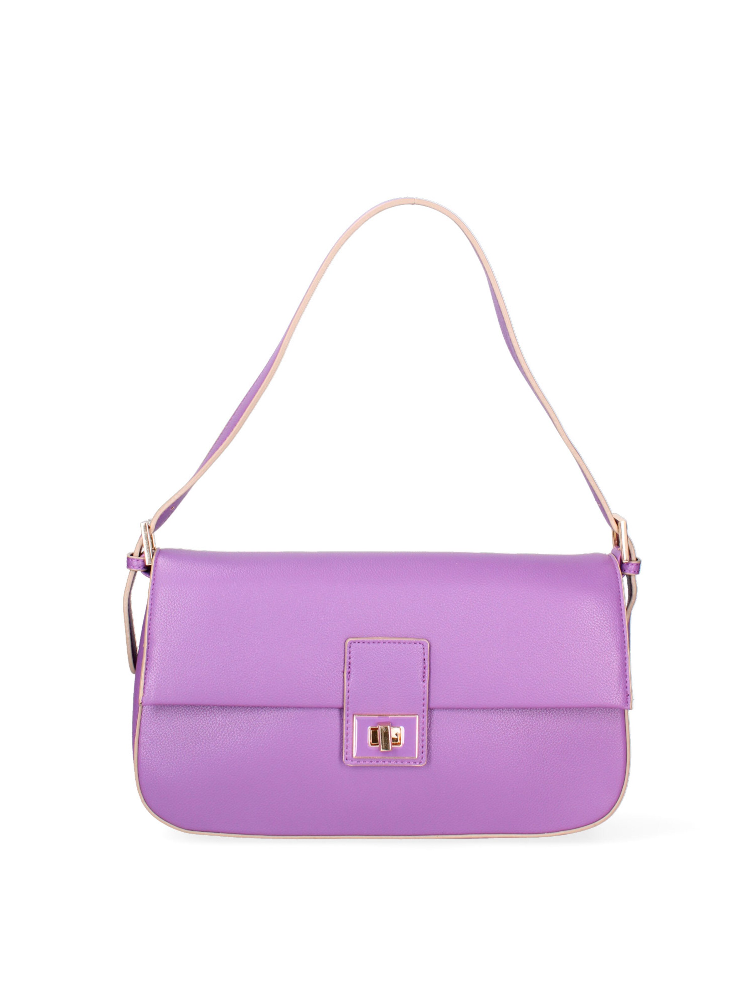 Borsa a spalla 'Borsa a Spalla Donna Calliope Ecopelle - Chiusura Girello' di Diana&Co. in lilla: frontale