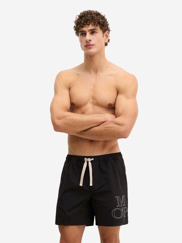 Shorts de bain ' Woven ' Marc O'Polo en noir : devant