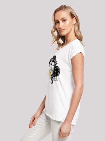F4NT4STIC T-Shirt 'Belle Sketch' in Weiß