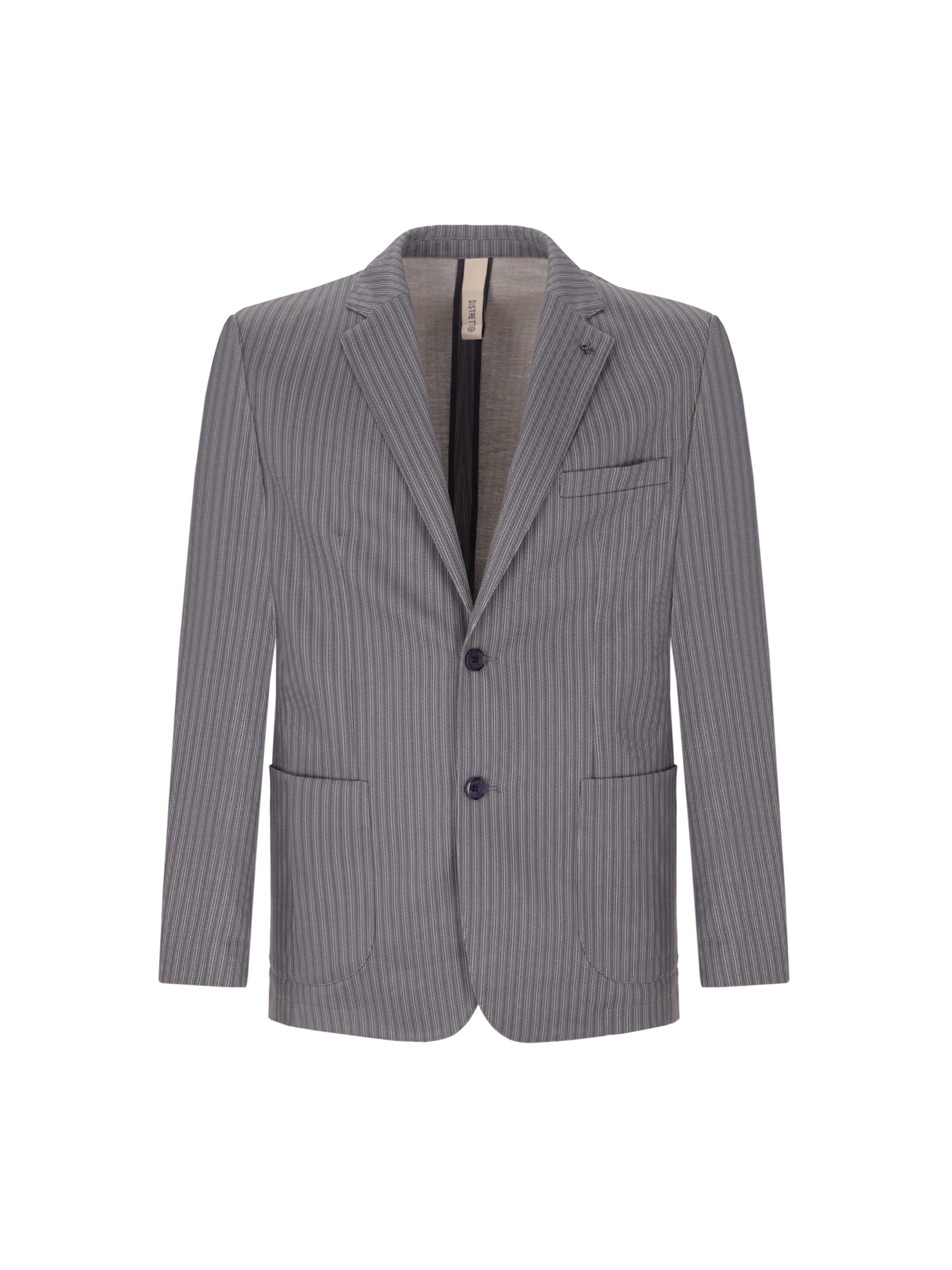 Coupe regular Veste de costume 'Prugnolo' Distretto12 en gris : devant