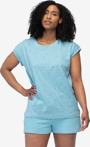 greenjama Pajama Shirt in Blue: front