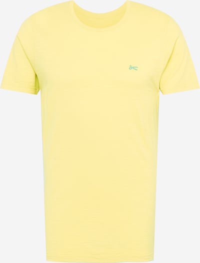 DENHAM T-Shirt 'INGO' in hellgelb / mint, Produktansicht