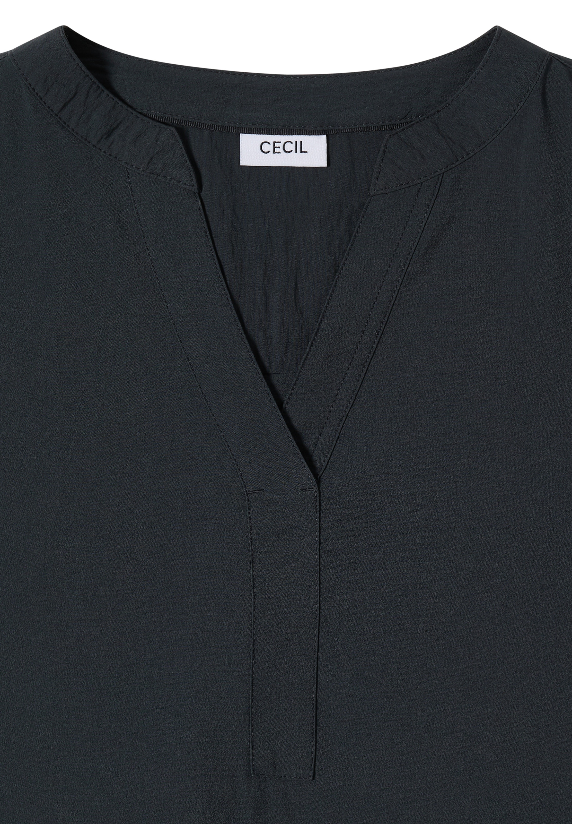 CECIL Knielanges Kleid mit Split Neck in Grün