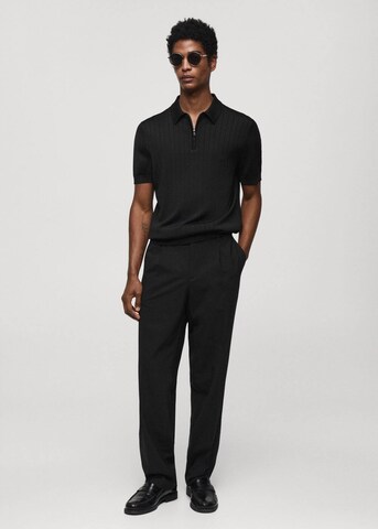 Tricou 'Ruisenor' de la MANGO MAN pe negru